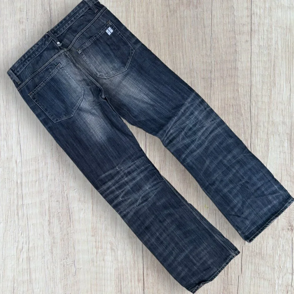 SALT WORKS Varick Street Low Bootcut Button Fly 100% Cotton Denim Jeans 32 / 12